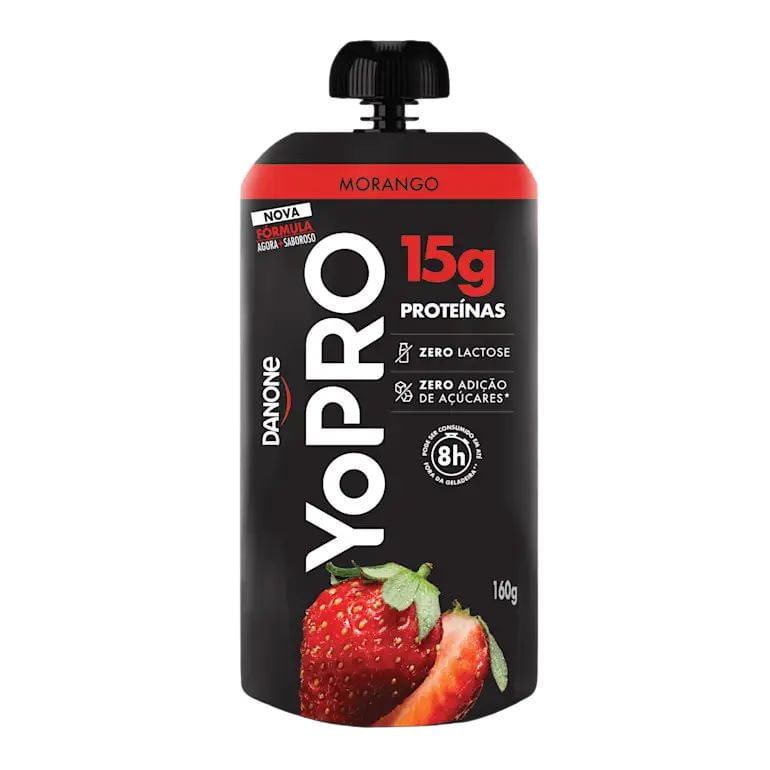 Iogurte Pouch Morango YOPRO Danone 160g